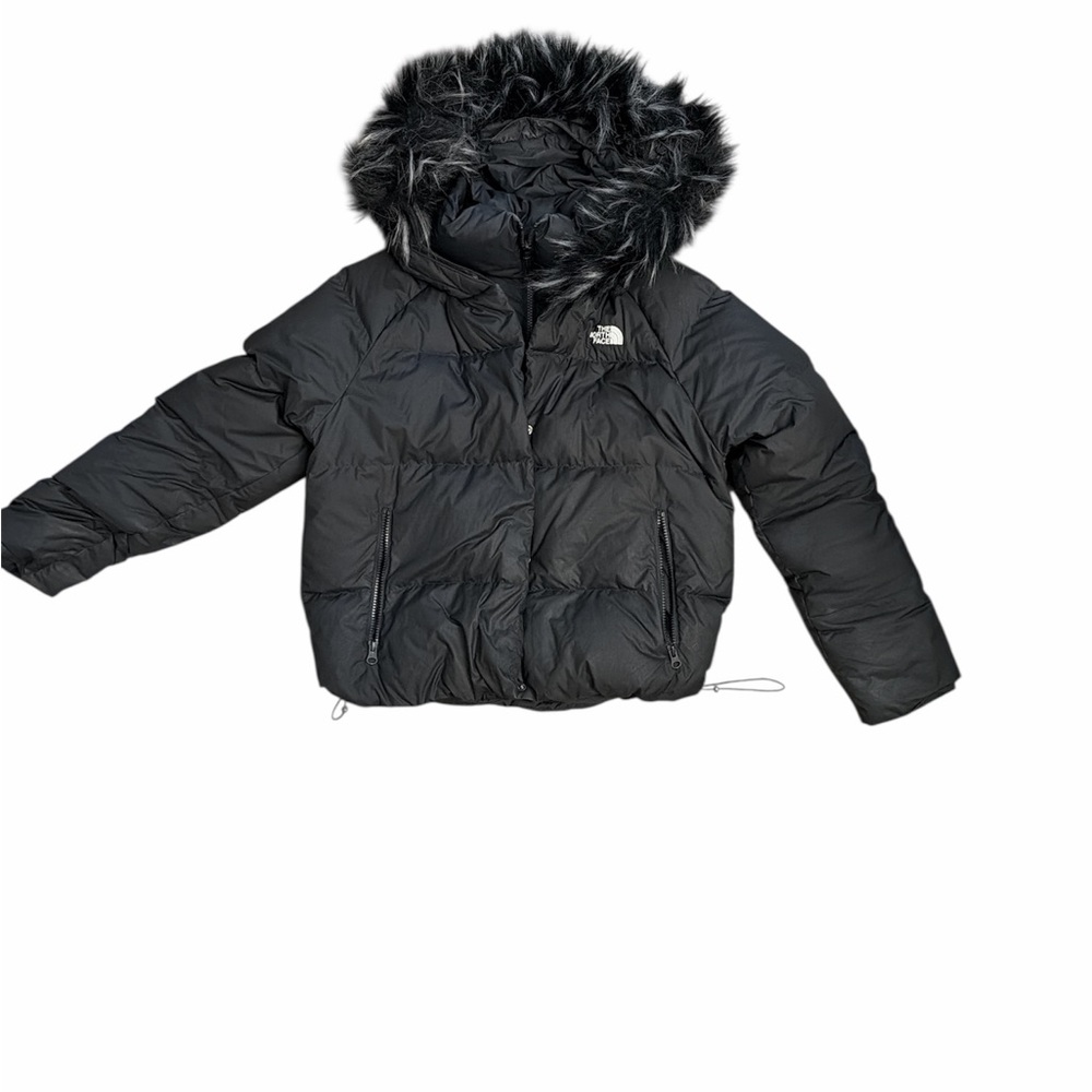 The North Face Black Jacket with Faux Fur Trim